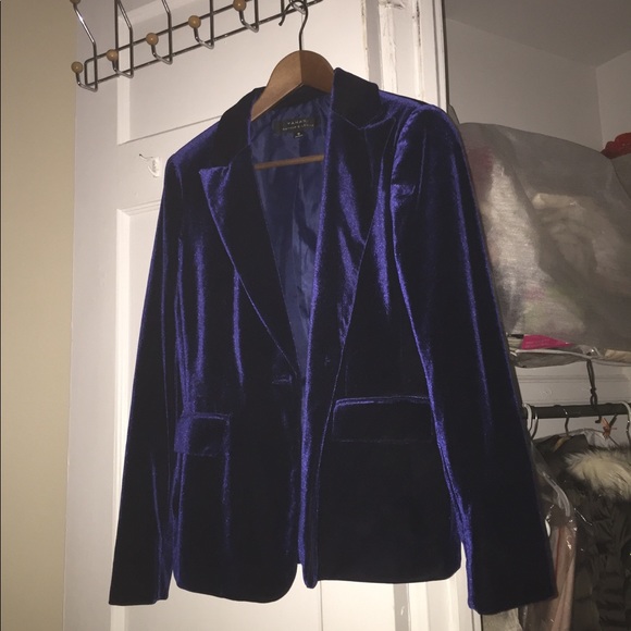 Coats | Tahari Asl Velvet Blazer Jacket 